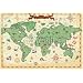 Wallmonkeys Peel and Stick Wall Decals - Colorful Ancient World Map - 60