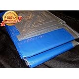 Image : New 40x50 Thermal Silver Blue Canopy UV Treated Cover Poly Roofing Tarp