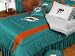 Miami Dolphins NFL Bedding - Sidelines Comforter and Sheet Set Combo - Twin Miami Dolphins NFL Bedding - Sidelines Comforter and Sheet Set Combo - Twin