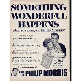 "I LOVE LUCY" - Don't miss America's top TV show with LUCILLE BALL and DESI ARNAZ, every week over CBS. ..... 1952 PHILIP MORRIS Cigarettes Ad, A4579A.