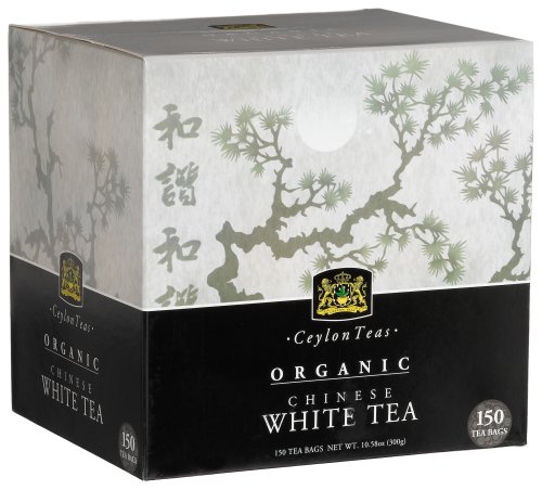 Silkenty Organic Chinese White Tea, 150-Count Tea Bags (Pack of 3) by Silkenty
