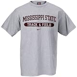 Nike Mississippi State Bulldogs Ash Track & Field T-shirt