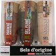 World Salt Assortment: Hawai Alaea Red, New World Smoked, Australia Murray Pink