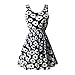 ROPALIA Women's Floral Chiffon Sleeveless Sundress Summer Tank Mini Dress Small
