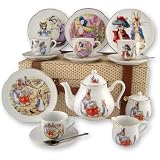 Beatrix Potter 15 PC Large Tea Set w Peter & Friends by Reutter Porcelain