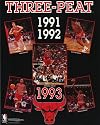 Chicago Bulls (Three-Peat) Sports Poster Print - 16" X 20"