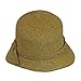 Packable Summer Cloche Natural Straw Sun Hat, 3.5