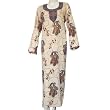 Viscose Kaftan Long Sleeve Party & Evening Dress Size L (kftn844)