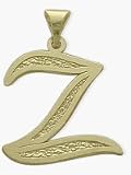 10 Karat Yellow Gold Fancy Initial Z Pendant