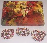 Scott's Cakes 1/2 lb. Dark Chocolate Covered Pretzel with Chocolate Chips & Jimmies in a Fall Leaf Box