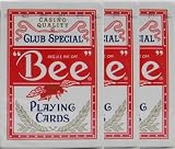 BEE(ビー) 92 ダイヤモンドバック トランプ ポーカーサイズ 赤 3デックシュリンクパック カジノ1 [DVD]