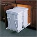 Kitchen & Housewares : Double Pull-Out Waste and Recycling Bin