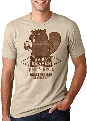 The Hairy Beaver Bar T Shirt Funny Drinking Shirt Beavers Tee XL