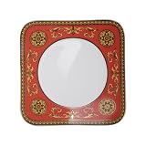 Versace by Rosenthal Medusa Red Salad plate 8 1/4 -Inch, square
