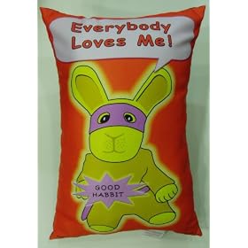 Everybody Loves Me Personal Development Character Cushion by Happy Secrets