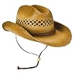 Men's Straw Cowboy Hat - Brown