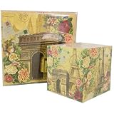 Rendez Vous in Paris Tri Fold Notecards (12 pc) and Memo cube