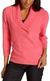 IZOD Women's 3/4 Sleeve Shawl Collar Solid Pull-Over