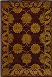 Safavieh Heritage HG314B Maroon 6 x 9 Handmade Wool Area Rug