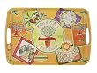 Olive Branch Old Ad Labels French Design 21.5 by 14. 5 inch melamine serving Tray French design