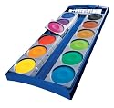 PELIKAN - Boîte de peintures opaques standard d'école 735/k12,12 couleurs, incl. 1 tube 7,5 ml blanc de chine, conforme aux normes DIN, bacs de mélange amovible,