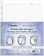 Blueline AFQ9050R MiracleBind Quad Ruled Refill Sheets, 9-1/4 x 7-1/4, White, 50 Sheets/Pack