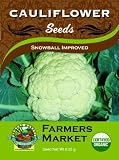 51vyjUyuNsL. SL160  Organic Snowball Improved Cauliflower Seeds