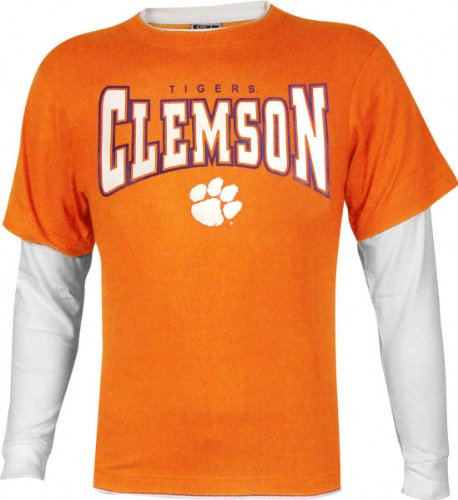 Buy Clemson Tigers Walk On Double Layer Long Sleeve Shirt