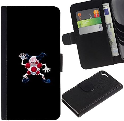 GIFT CHOICE / SmartPhone Cell Phone Leather Wallet Case Protective Cover for Apple Iphone 5 / 5S // Mr. Mime P0Kemon //