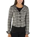 Cat Walk Juniors' Tweed Hooded Blazer