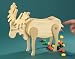 Sporting Goods : Wooden Moose Candy Dispenser