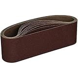 Bosch SB5R081 3" x 24" Sanding Belt, Red, 80 Grit , 10 Pack