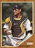 2011 Topps Heritage Baseball Card # 389 Ryan Doumit - Pittsburgh Pirates - MLB Trading Card in Screwdown Case