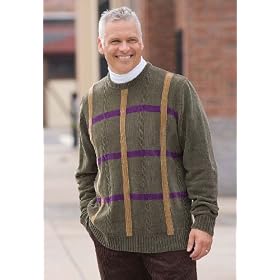 KingSize Big & Tall Chenille Graph Sweater