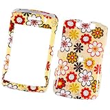 YELLOW WITH WHITE ORANGE RED MULTI COLOR DAISY FLOWER SNAP ON HARD SKIN FACEPLATE PHONE SHIELD COVER CASE FOR BLACKBERRY STORM 2 STORM2 9550 + BELT CLIP