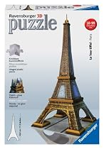 Ravensburger 12556 - Eiffelturm - 216 Teile 3D Geb&auml;ude Puzzle