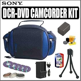 Click here to buy Accessory Kit for the Sony Handycam Camcorder DCRDVD610 DVD710 DVD810 and DVD910.