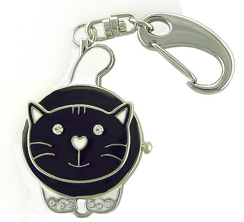 New ADORABLE Cat Keychain Watch with Necklace