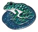 Crystal Golf Ball Marker & Hat/ Visor Clip - Frog on a Lily Pad