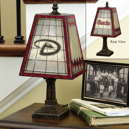 Buy Arizona Diamondbacks Memory Company Art Glass Table Lamp MLB Baseball Fan Shop Sports Team... by MLB The Memory Company