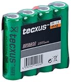 Tecxus NiMh Akku Mignon (1,2V, 2500mAh) 4 St&uuml;ck