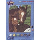 Dimensions Needlecrafts Paintworks Paint By Number, Pony And Mother