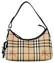 Burberry Carnaby Coated Canvas Brown Leather Handbag 3200981