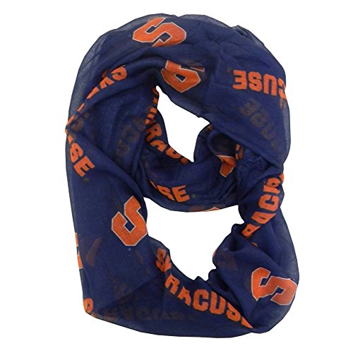 NCAA Syracuse Orange Sheer Infinity Scarf, One Size, Orange
