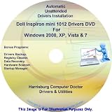 Dell Inspiron mini 1012 Drivers DVD Disc - Windows 2000, XP, Vista and 7 Drivers - Automatic Drivers Installation