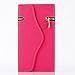 iPhone 6 Plus Case,6 Plus Case,$Uncle.Y PU Leather Wallet Flip Case Pure Back Zipper Magnet Button with Lanyard for iPhone 6 Plus Case Rose Red