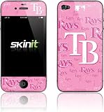 Skinit Tampa Bay Rays - Pink Cap Logo Blast Vinyl Skin for Apple iPhone 4 / 4S