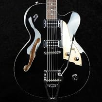 Duesenberg CC Carl Carlton Semi-Acoustic Electric Guitar - Black with OHSC