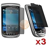 Privacy LCD Screen Protector Cover for Blackberry Torch 9800 (3 Packs)