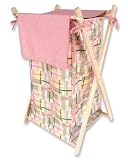 HAMPER SET - NANTUCKET PINK - WOOD FRAME (# 105999) AND LINER (# 106013)